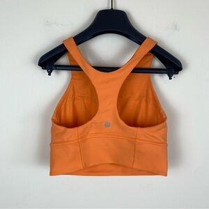 Lululemon Wunder Train Longline Bra Fade Medium Support, C/D Cup Orange Frappe